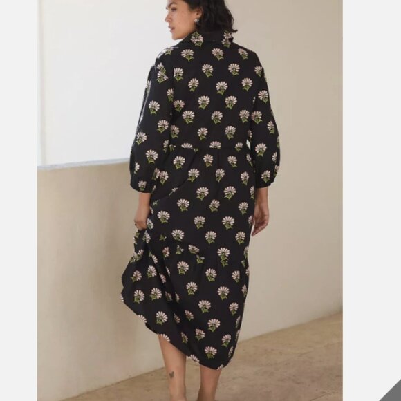 Anthropologie Bettina Tiered Shirt Dress by Maeve-- Size XL--with pockets! - Picture 4 of 7